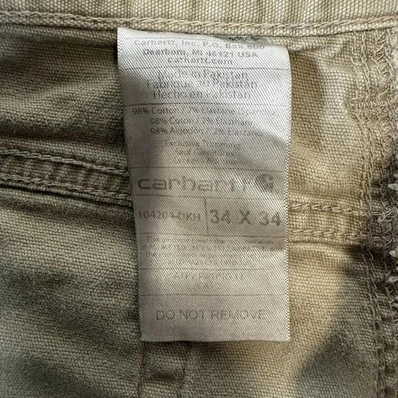 Carhartt FR Pants Mens 34x34 (Fits 32x32) 2112 Cat 2 Flame Resistant 104204 - Picture 7 of 16